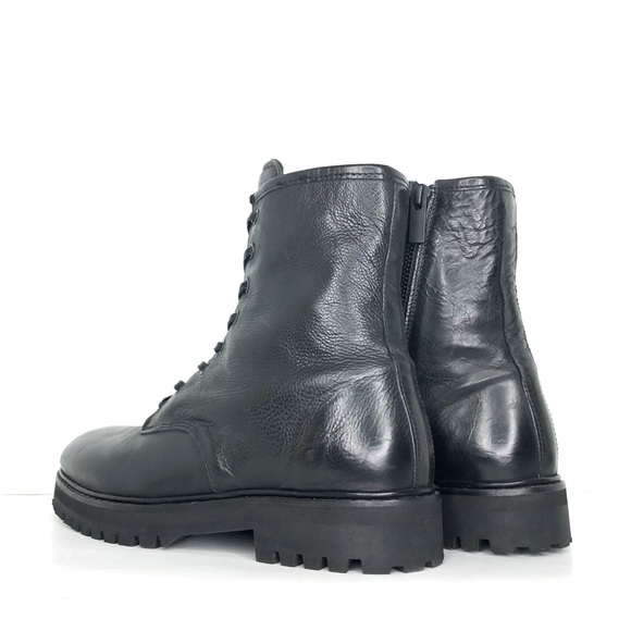 Thursday Black Combat Ankle Lace Up Lug Sole Boots Women’s 8 Shoes - Picture 7 of 13